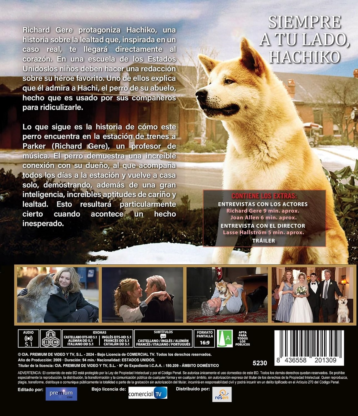 Hachiko - En Vän För Livet (Limited Edition) (ej svensk text) (Blu-ray) - 2