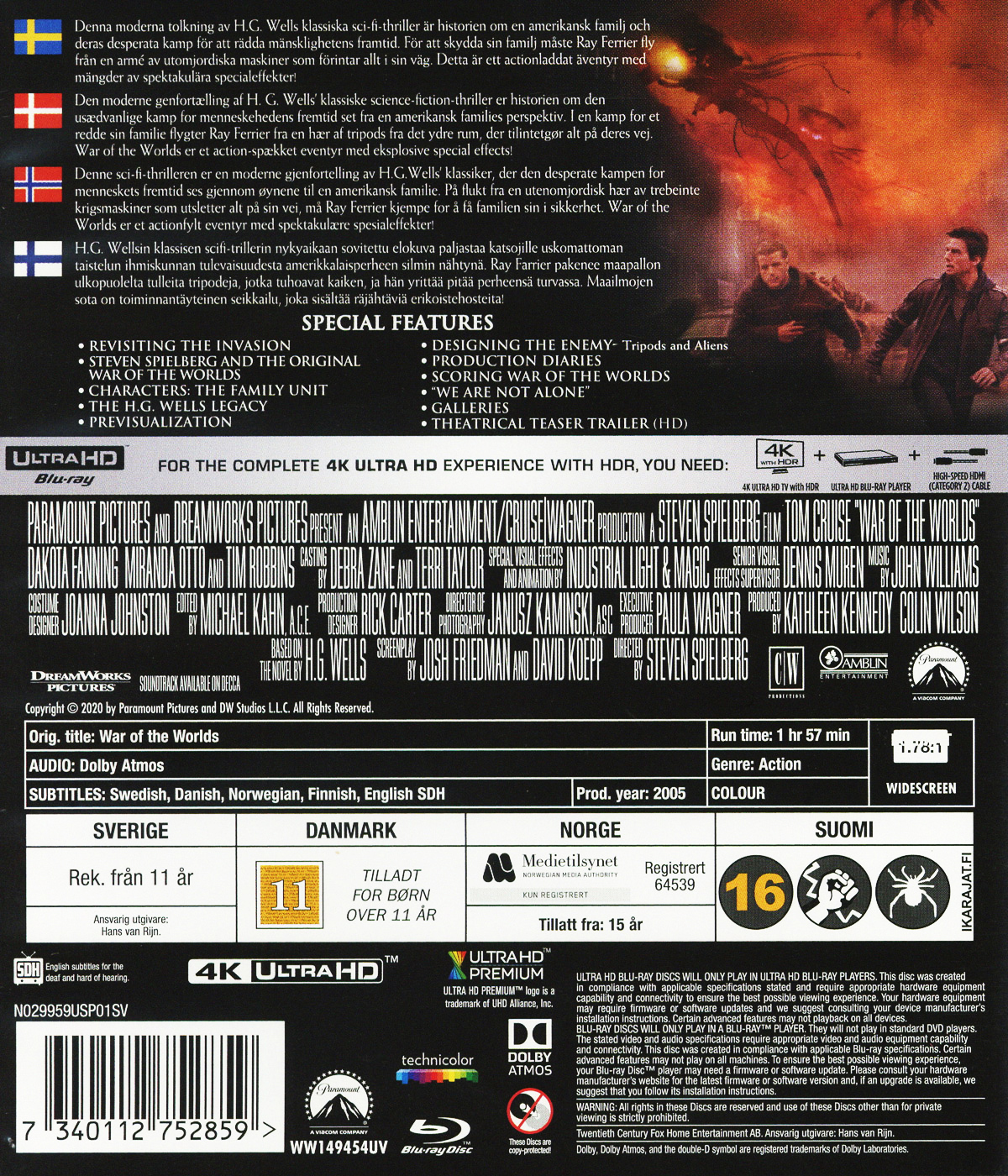 War of the Worlds (4K Ultra HD + Blu-ray) - 2