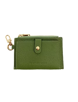 In Sunny Mood Card Holder Coin Zip Purse Khaki
