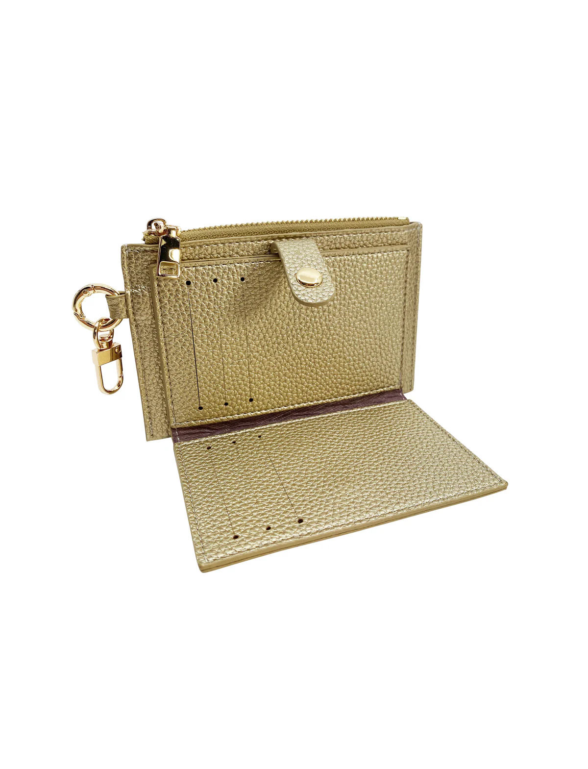 In Sunny Mood Card Holder Coin Zip Gold - 2