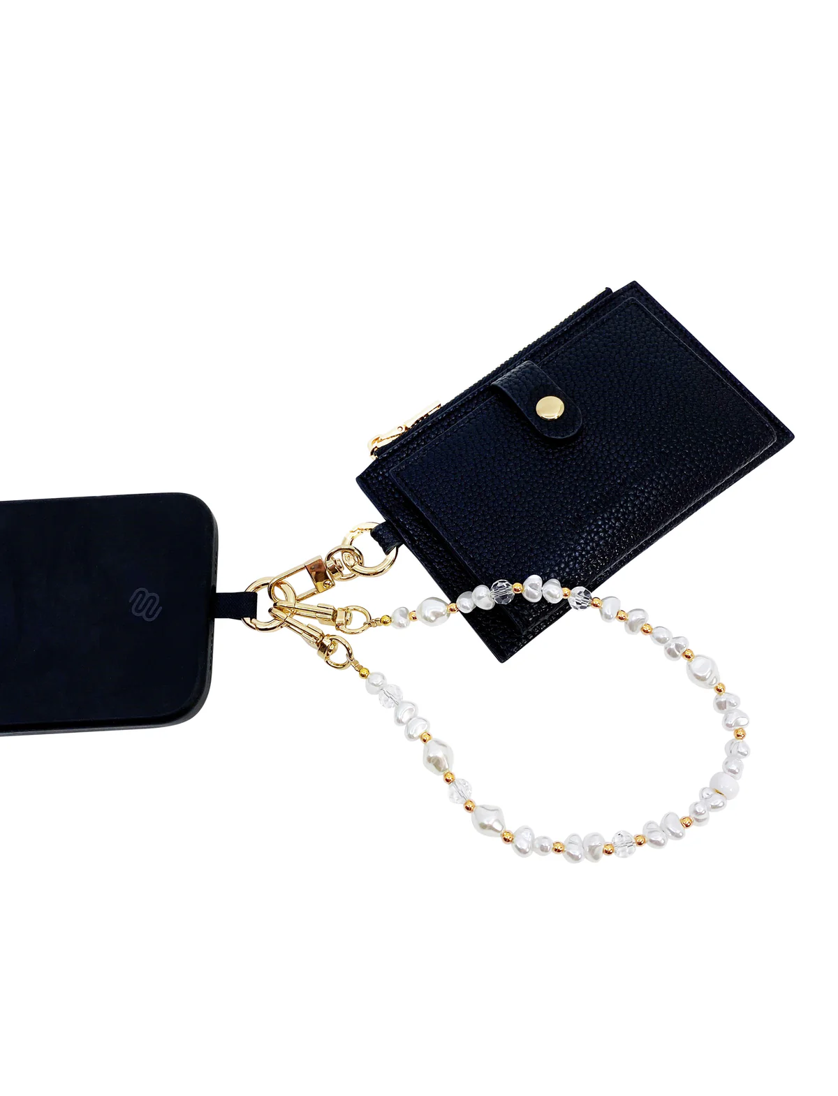 Card Holder Coin Zip Purse Black - 3