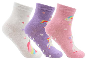 3-Pack Antihalkstrumpor Unicorn