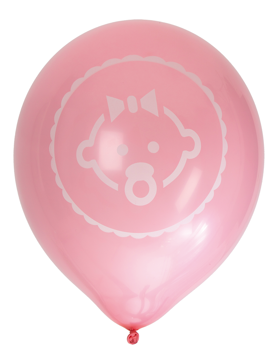 Ballonger 30 cm Baby Girl 8-Pack