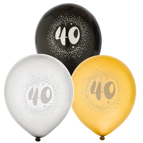 Ballonger 30 cm 40-årsdagen