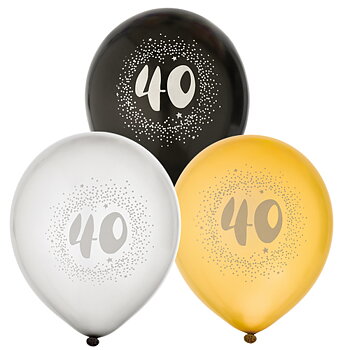 Ballonger 30 cm 40-årsdagen