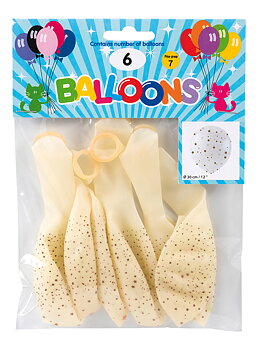 Ballonger 30 cm Stars 6-Pack