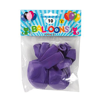 Ballonger 30 cm Violet 10-Pack