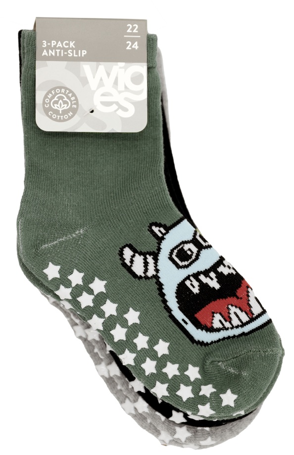 3-Pack Antihalkstrumpor Monster - 2