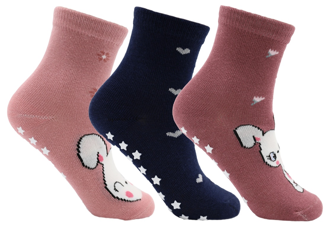 3-Pack Antihalkstrumpor Bunny