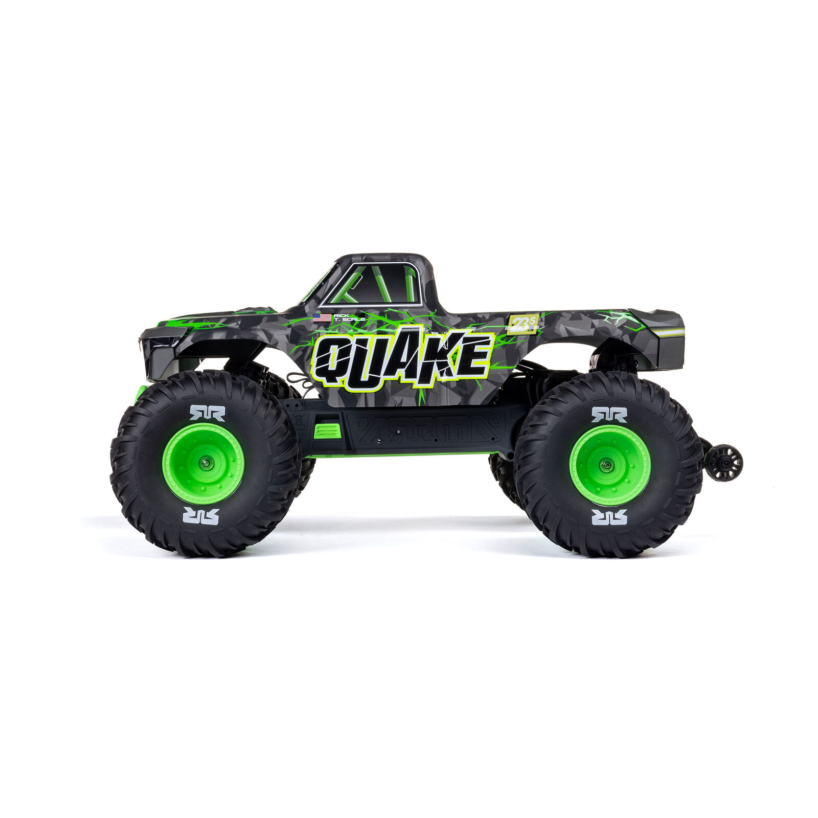 Arrma 1/10 QUAKE 223S DSC 2WD RTR Brushless Monster Truck, Green - 13