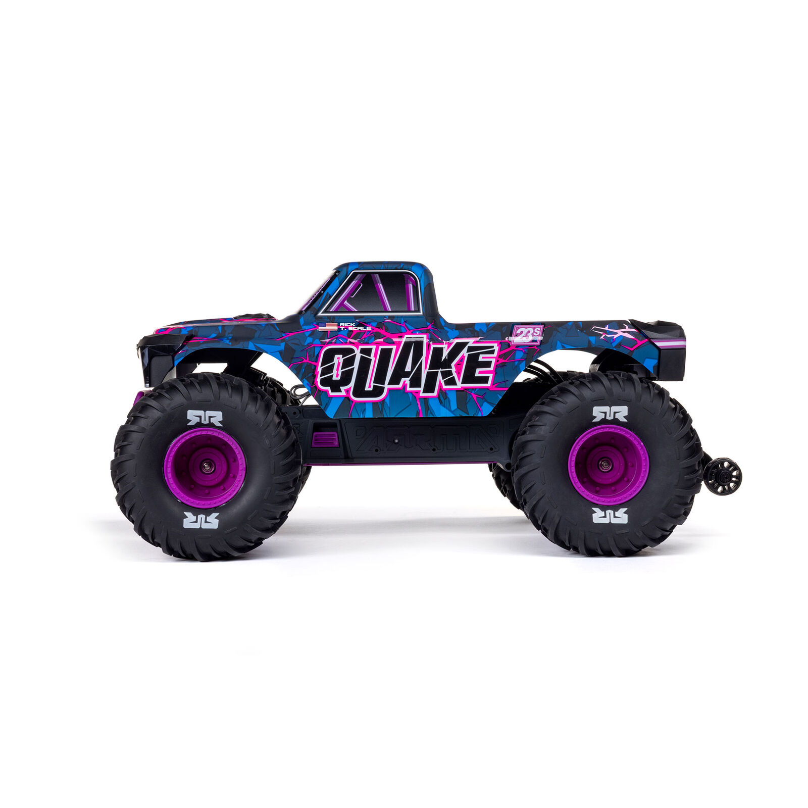 Arrma 1/10 QUAKE 223S DSC 2WD RTR Brushless Monster Truck, Purple - 13