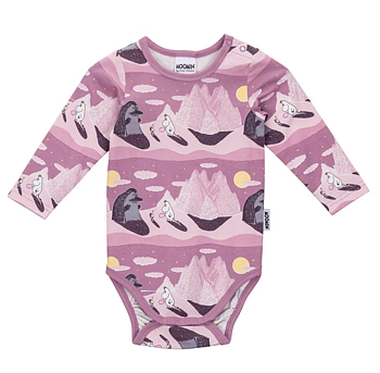 Moomin Baby Body - Night Sky Pink
