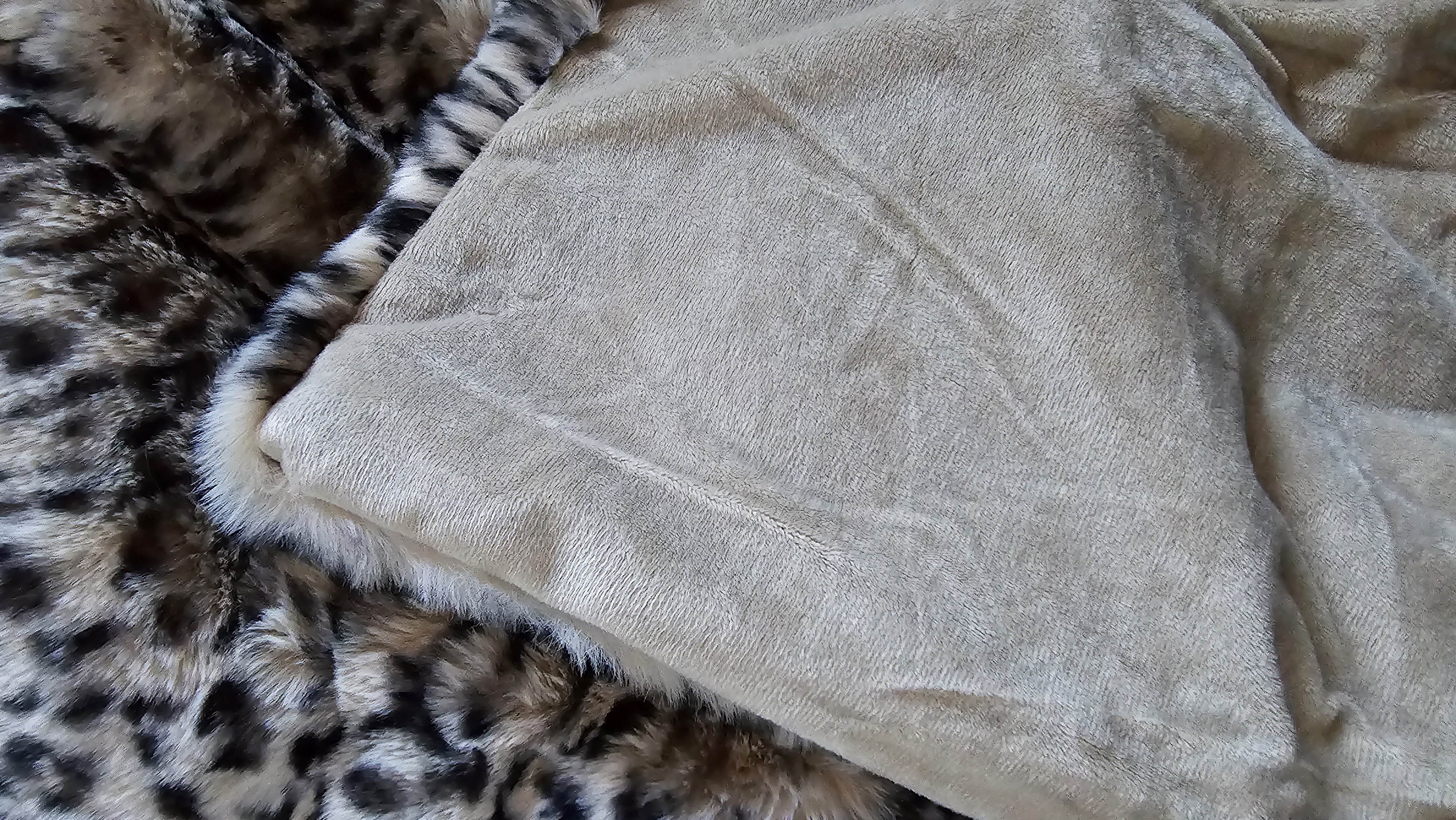 Pläd 140x220 cm - Leopard Creme - 5