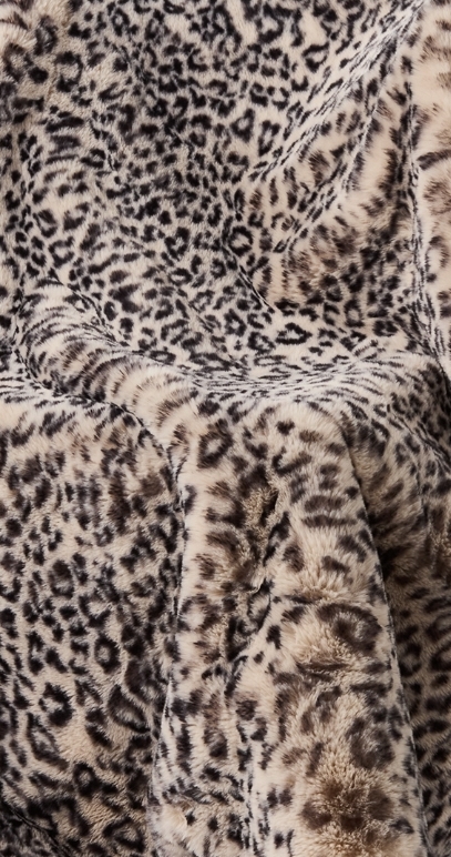 Pläd 140x220 cm - Leopard Creme - 6