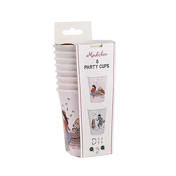 Pappersmugg  Madicken 250ml, 8-pack