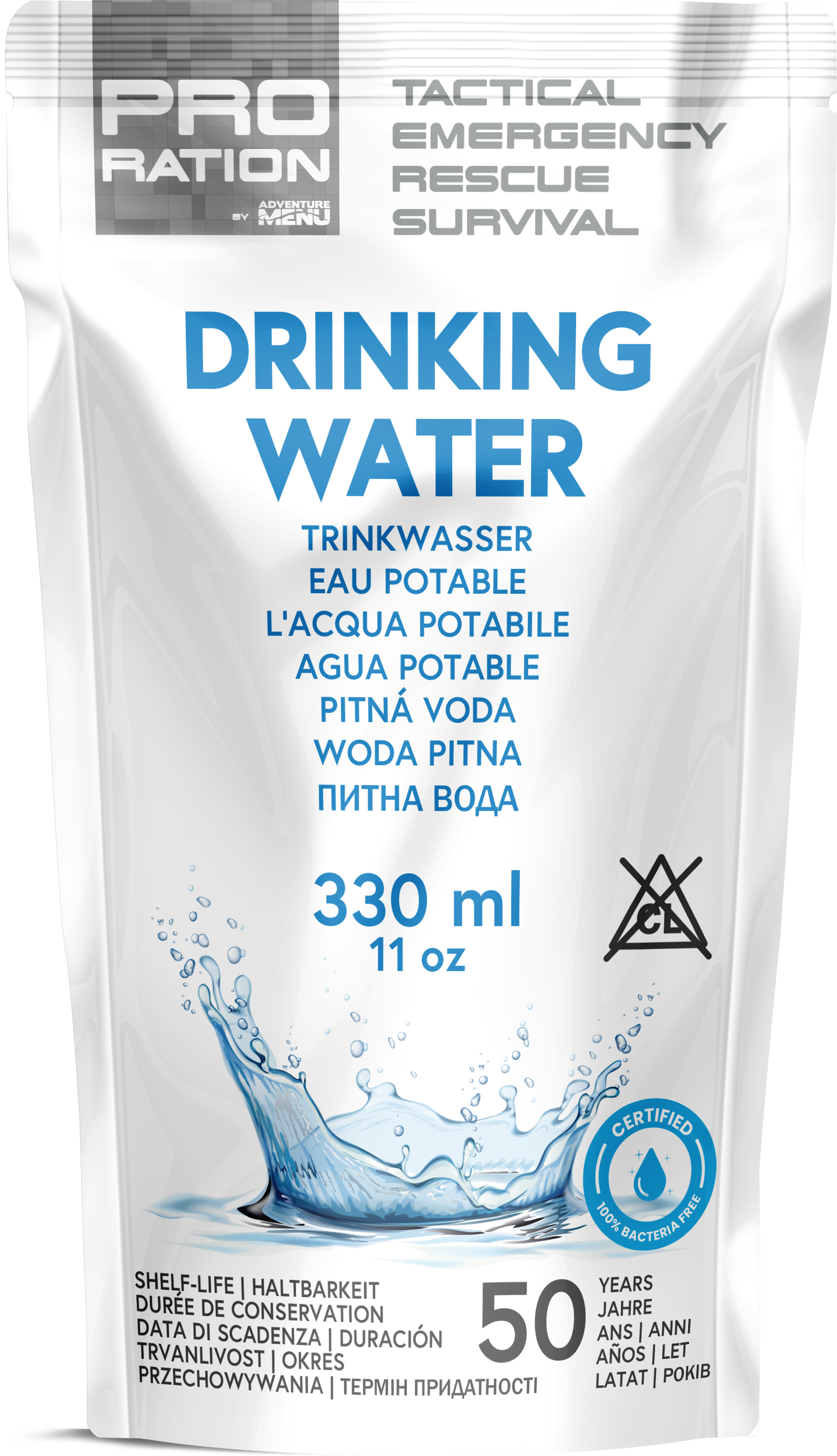 Pro Ration | Emergency Water Box | 50 Jahre Haltbarkeit | 15500g - 2