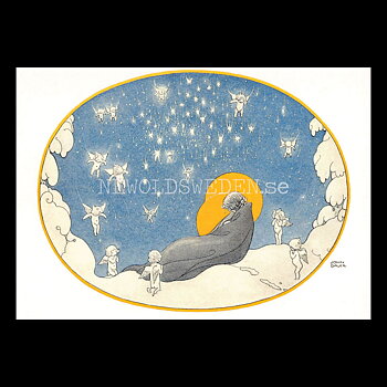 John Bauer - Maria och barnet Nr: 1 - Vykort A6 - 1851