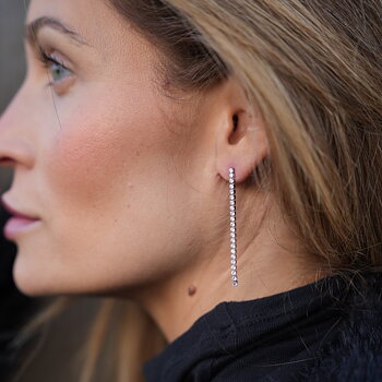 Cloé earring crystal steel