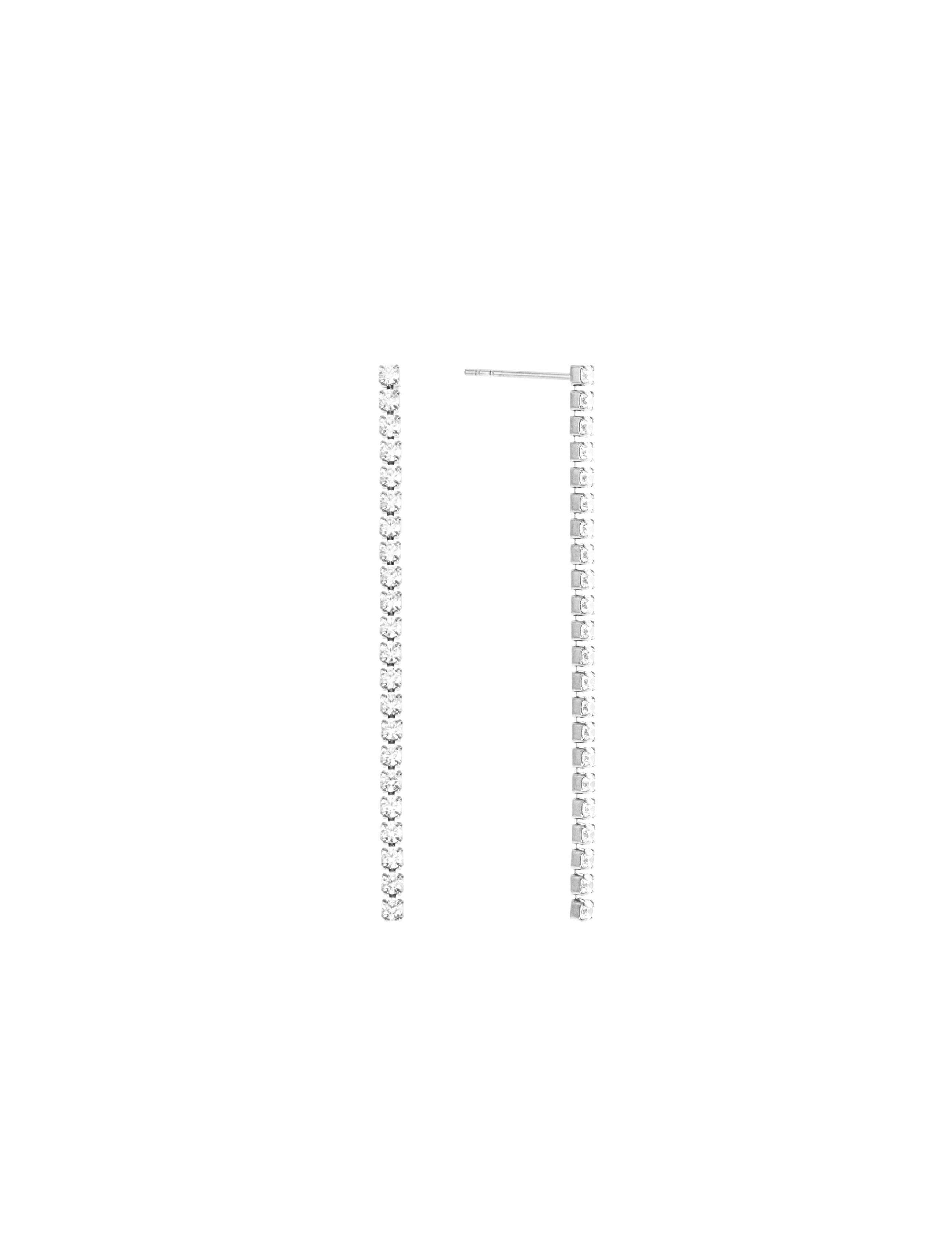 Cloé earring crystal steel
