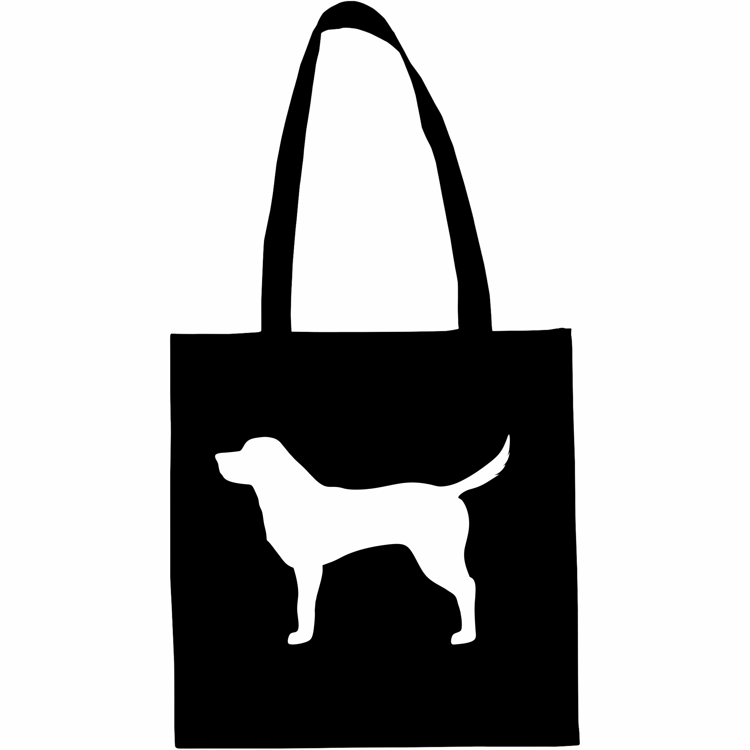 Tygkasse/väska  Labrador siluett 