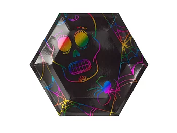 Papperstallrik Hexagon, 8st