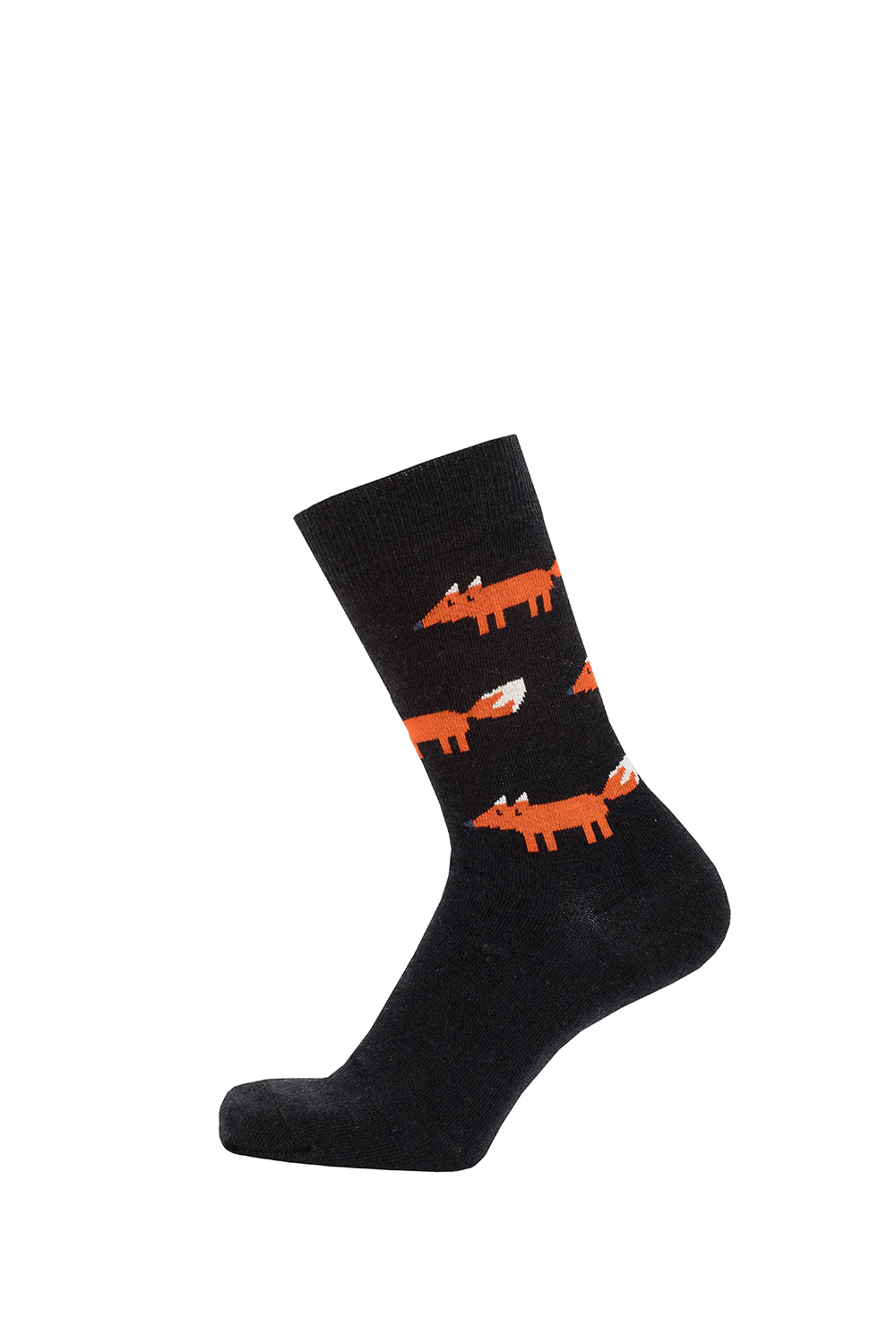 Ullstrumpa - "Fox" svart