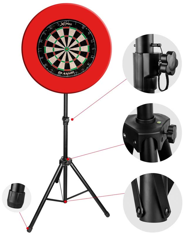 Bullet Hybrid Dartboard Stand  - 4