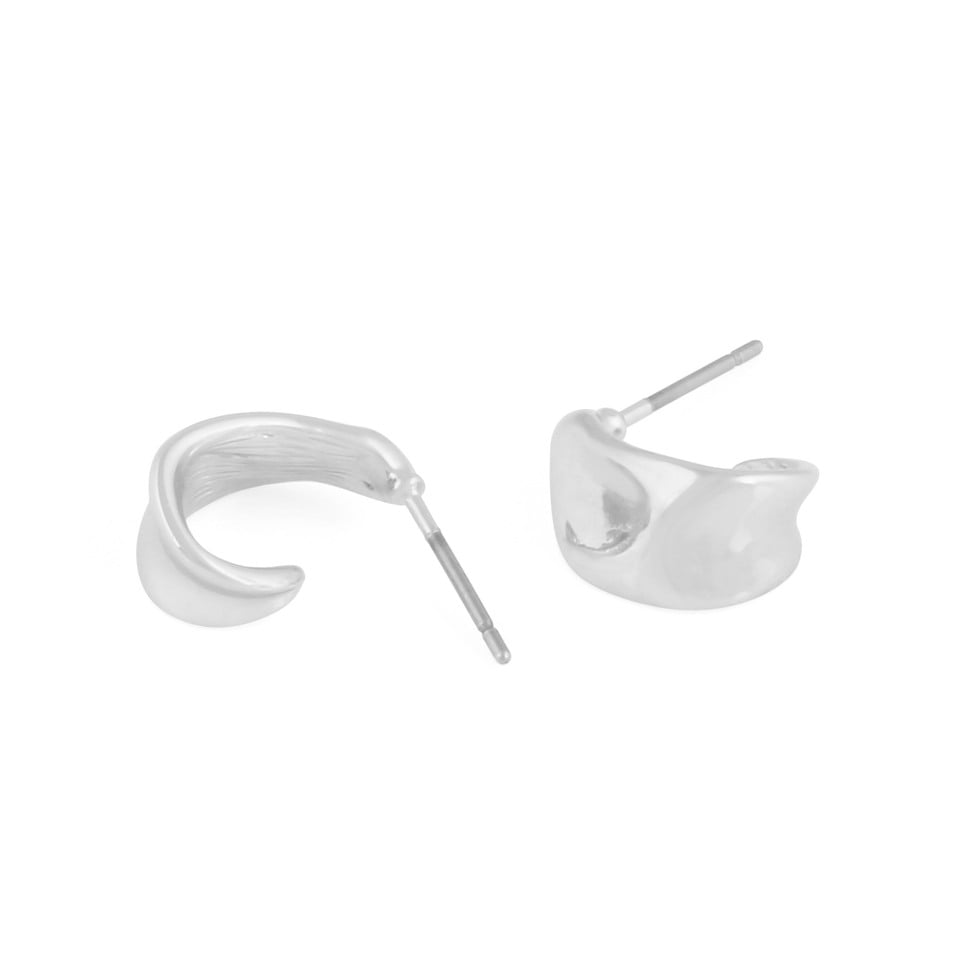 Snö Of Sweden Wave Big Ear Plain Silver - 2