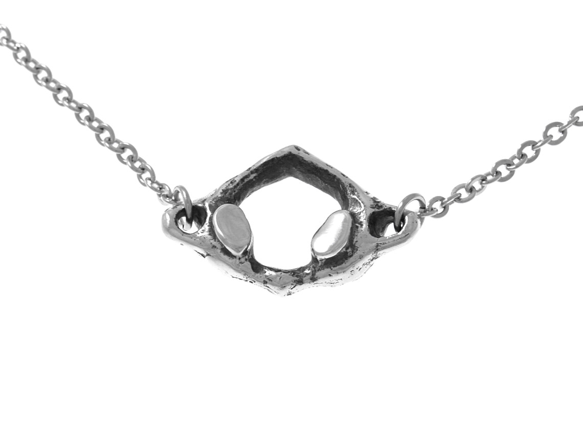 Anatomisk Atlas Nackkota Halsband Choker, Handgjort Ringkota Anatomi Smycke - 4