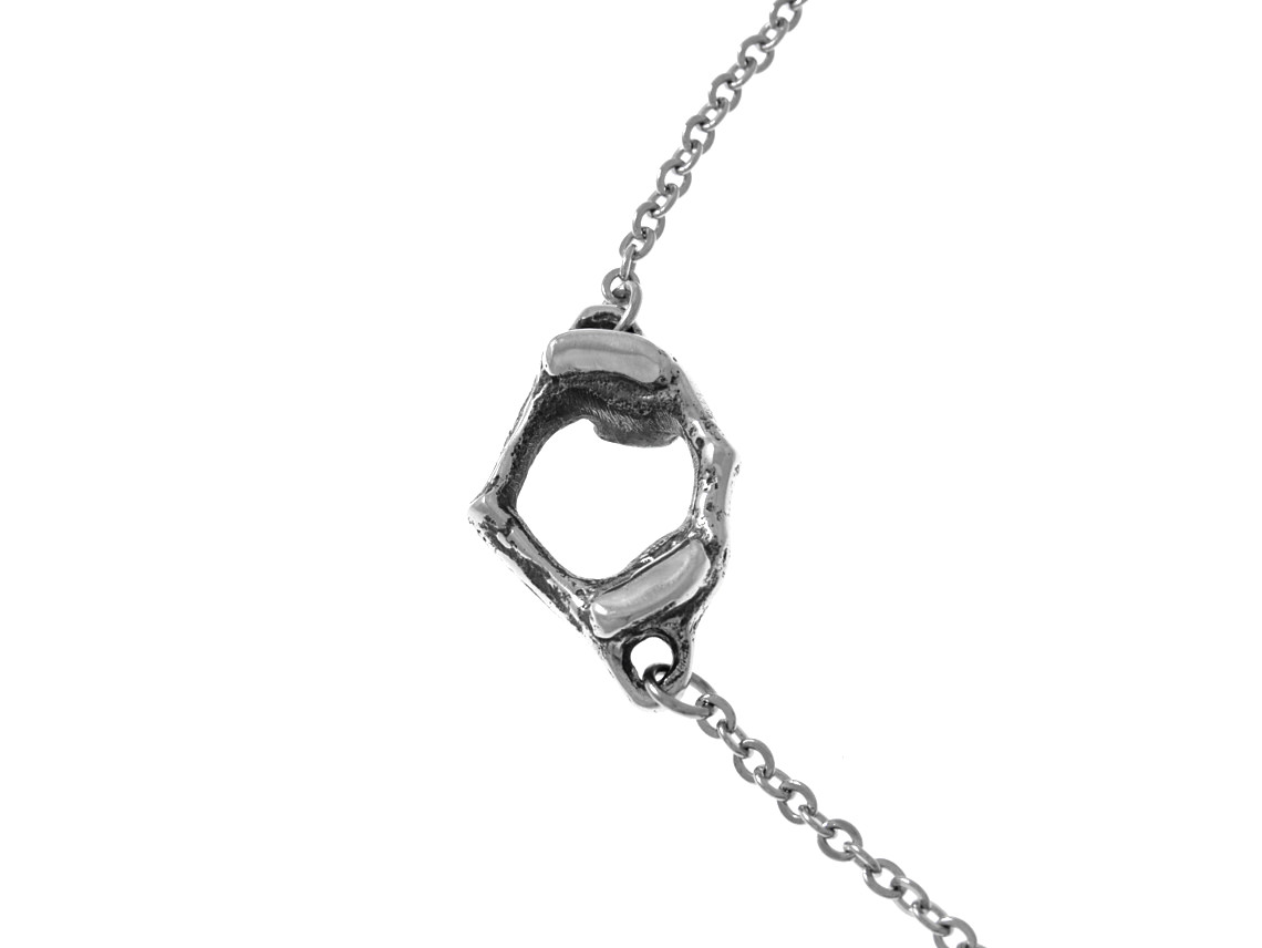 Anatomisk Atlas Nackkota Halsband Choker, Handgjort Ringkota Anatomi Smycke - 3