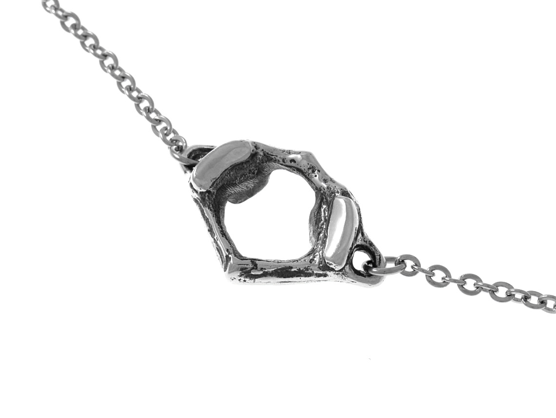 Anatomisk Atlas Nackkota Halsband Choker, Handgjort Ringkota Anatomi Smycke - 2
