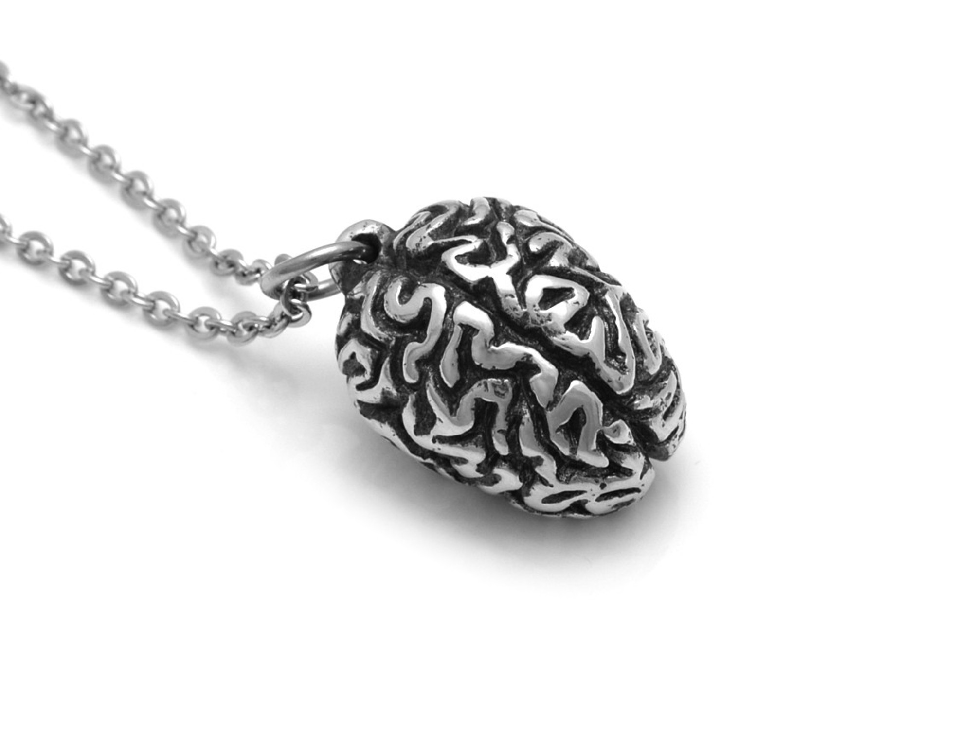 Anatomisk Hjärna Halsband, Handgjort Anatomi Smycke - 2