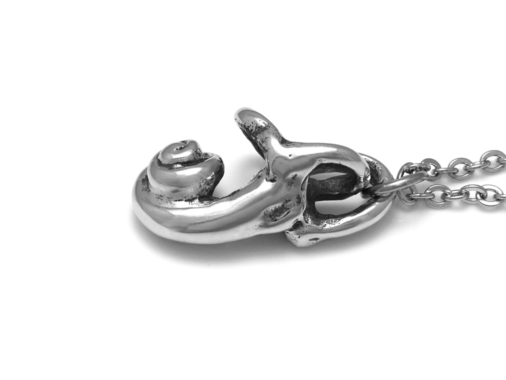 Anatomisk Koklea Halsband, Handgjort Hörselsnäcka Anatomi Smycke - 2