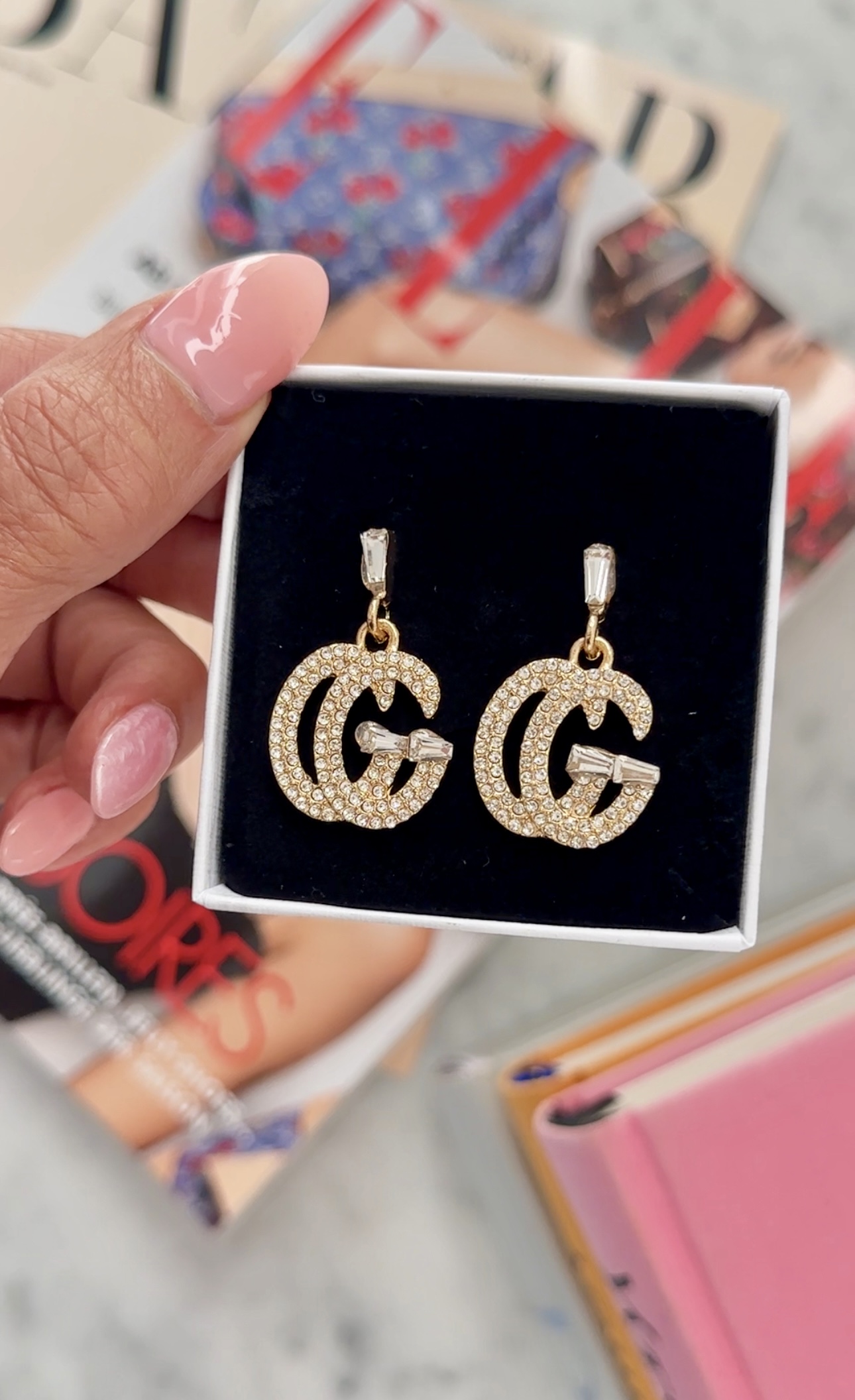 Earrings  GG Designer Gold