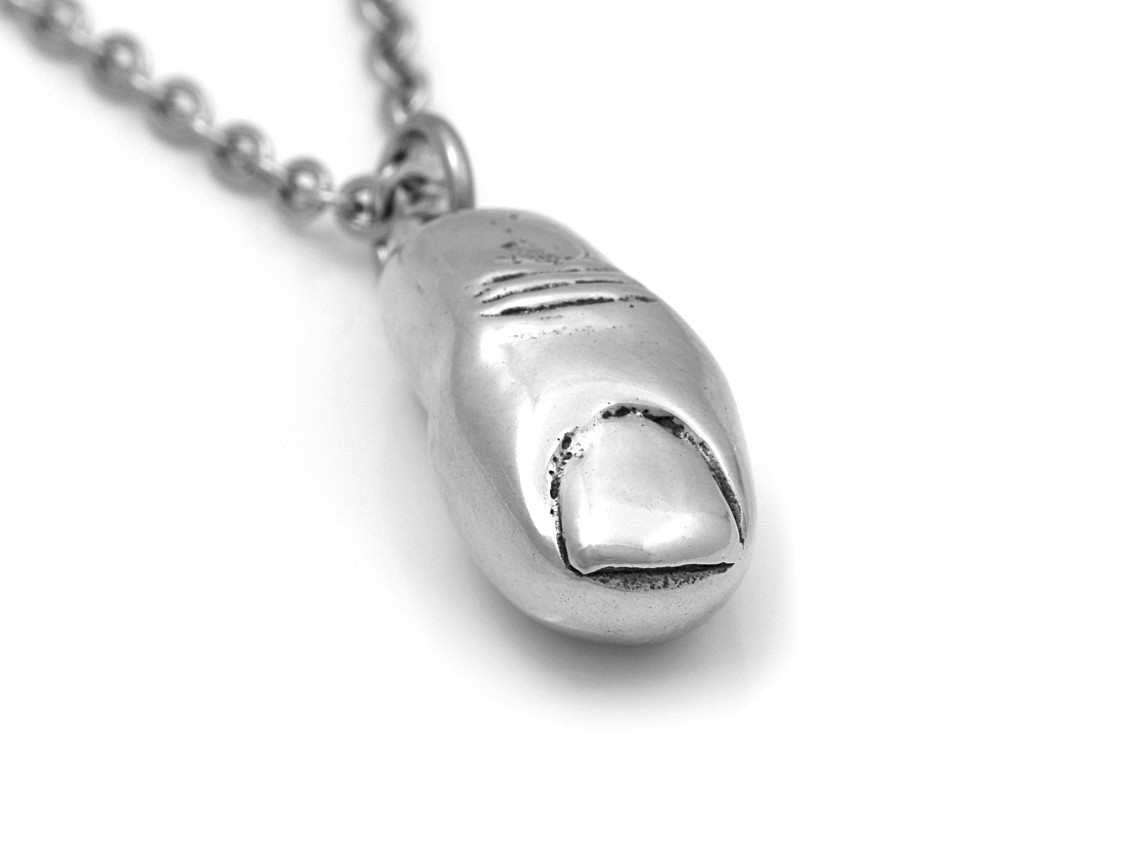 Stortå Halsband, Handgjort Anatomi Smycke - 3