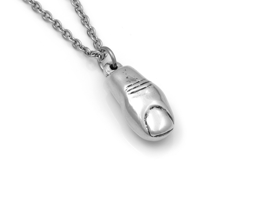 Stortå Halsband, Handgjort Anatomi Smycke - 2