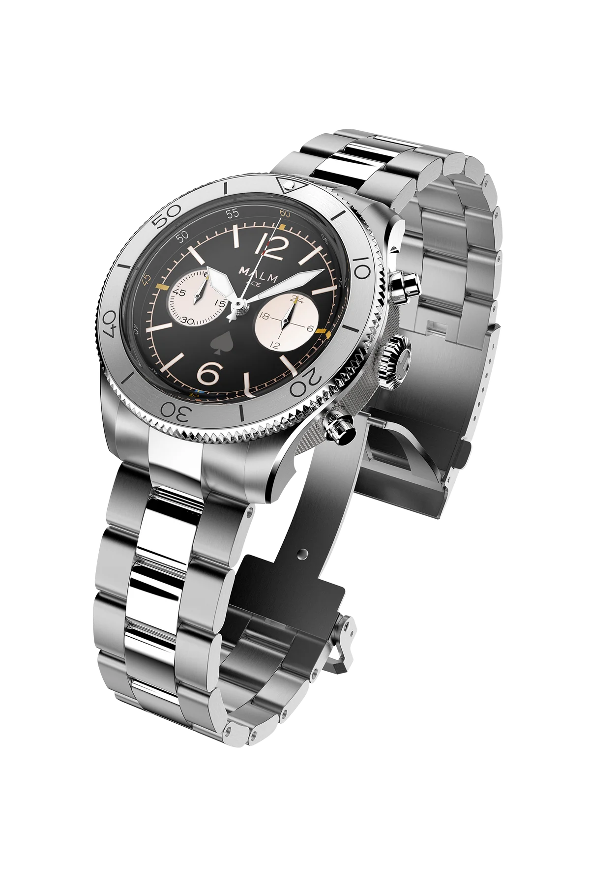 MALM ACE Black Panda Chronograph 44mm Ltd. - 3