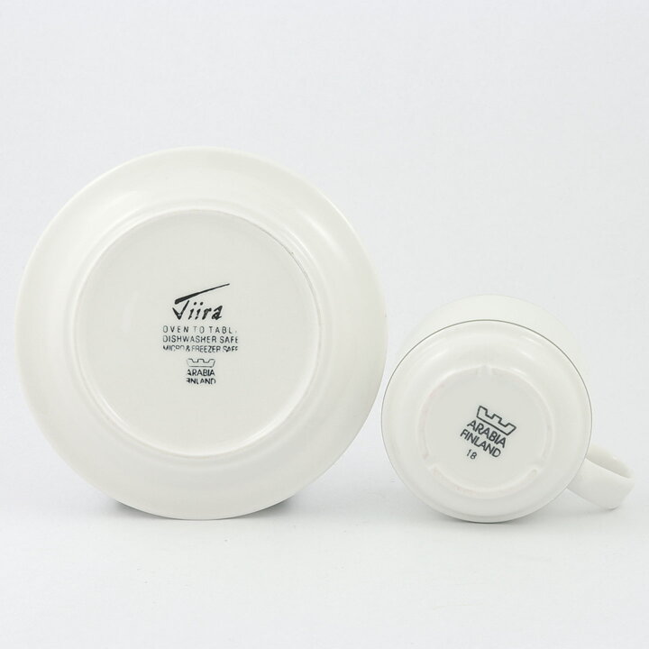 Tove Slotte-Elevant (Tiira 1987) Modern Coffee Cup with Green/Red Border 10 cm  [Sample Images] 