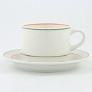 Tove Slotte-Elevant (Tiira 1987) Modern Coffee Cup with Green/Red Border 10 cm  [Sample Images] 
