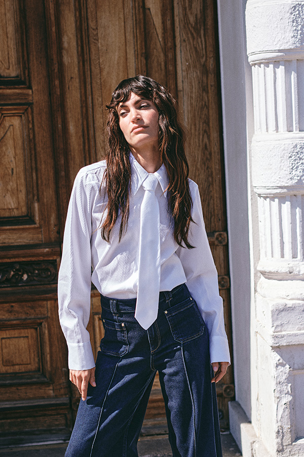 MMAyen Stripe Shirt White - 4