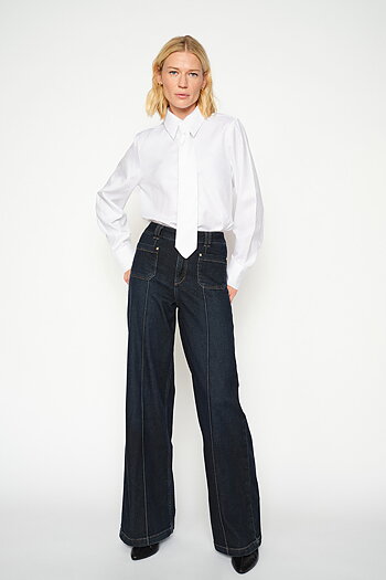 MMAyen Stripe Shirt White