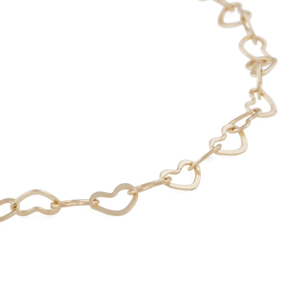 Snö Of Sweden Lovely Hearts Chain Bracelet Gold - 3