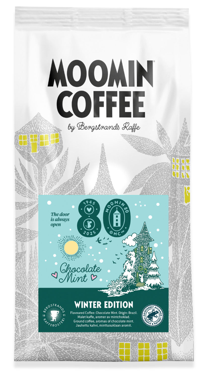 Muminkaffe Winter Edition - Chokladmint 250 gram BRYGGMALET - Bergstrands Kaffe
