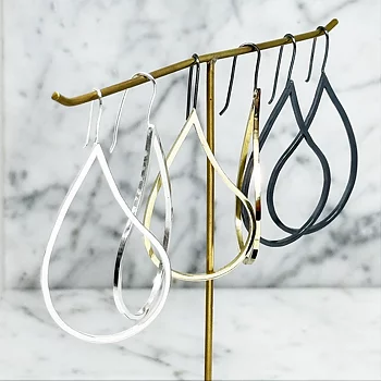 Earrings silver -TEAR DROP