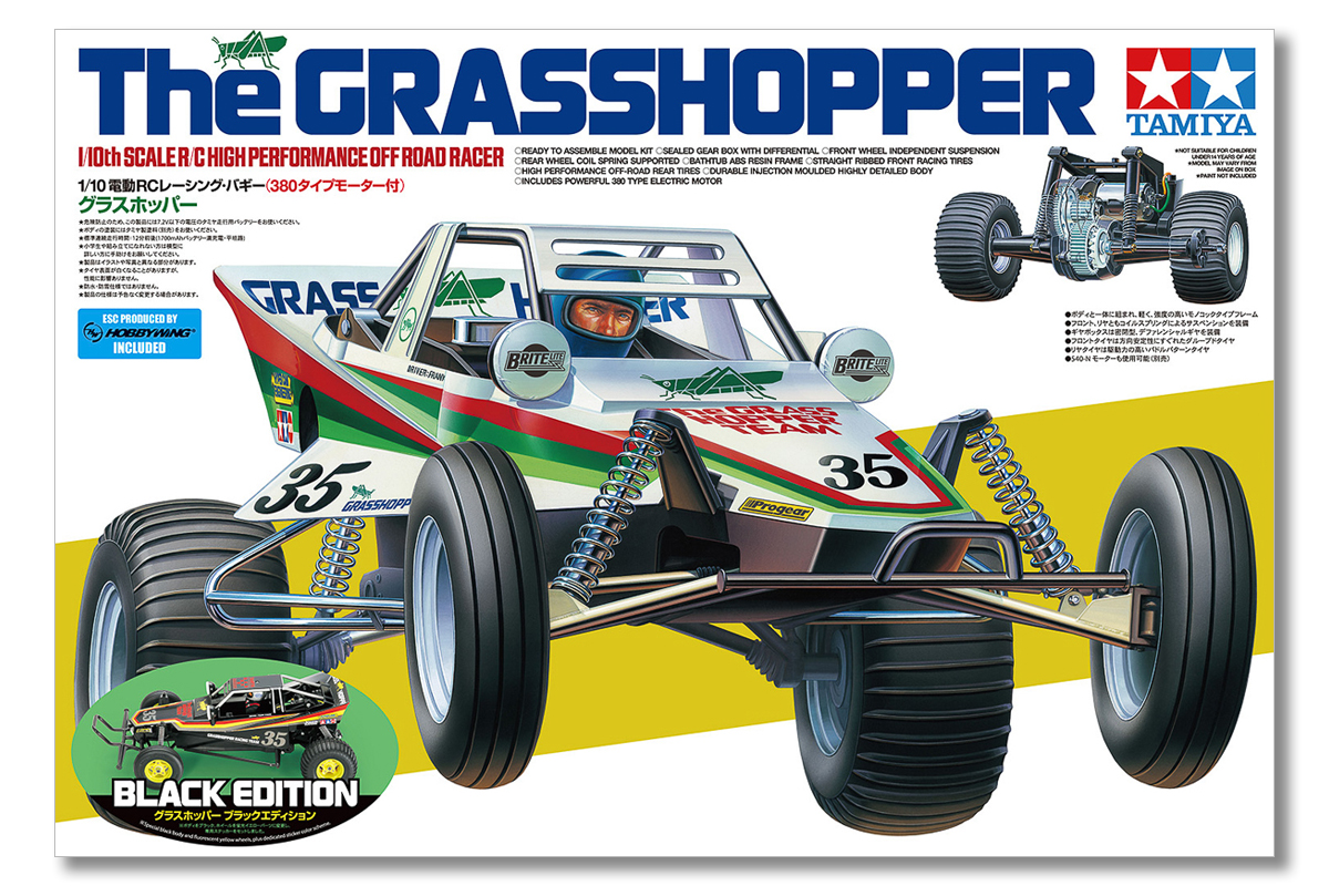 Tamiya 47522 1/10 R/C The Grasshopper Black Edition - 2