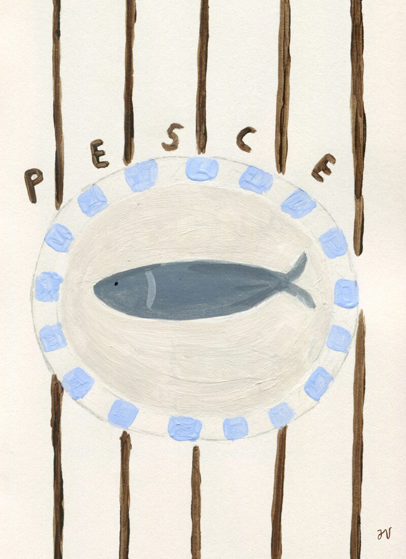 Poster Pesce 21x29,7 cm