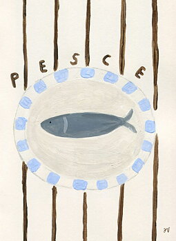 Poster Pesce 21x29,7 cm