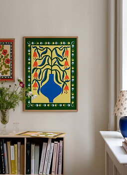 Poster Orange Fantasy Flowers 30x40 cm