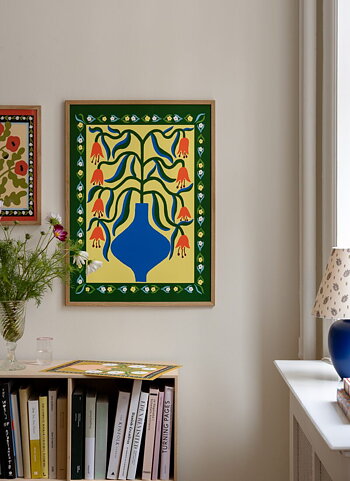 Poster Orange Fantasy Flowers 30x40 cm