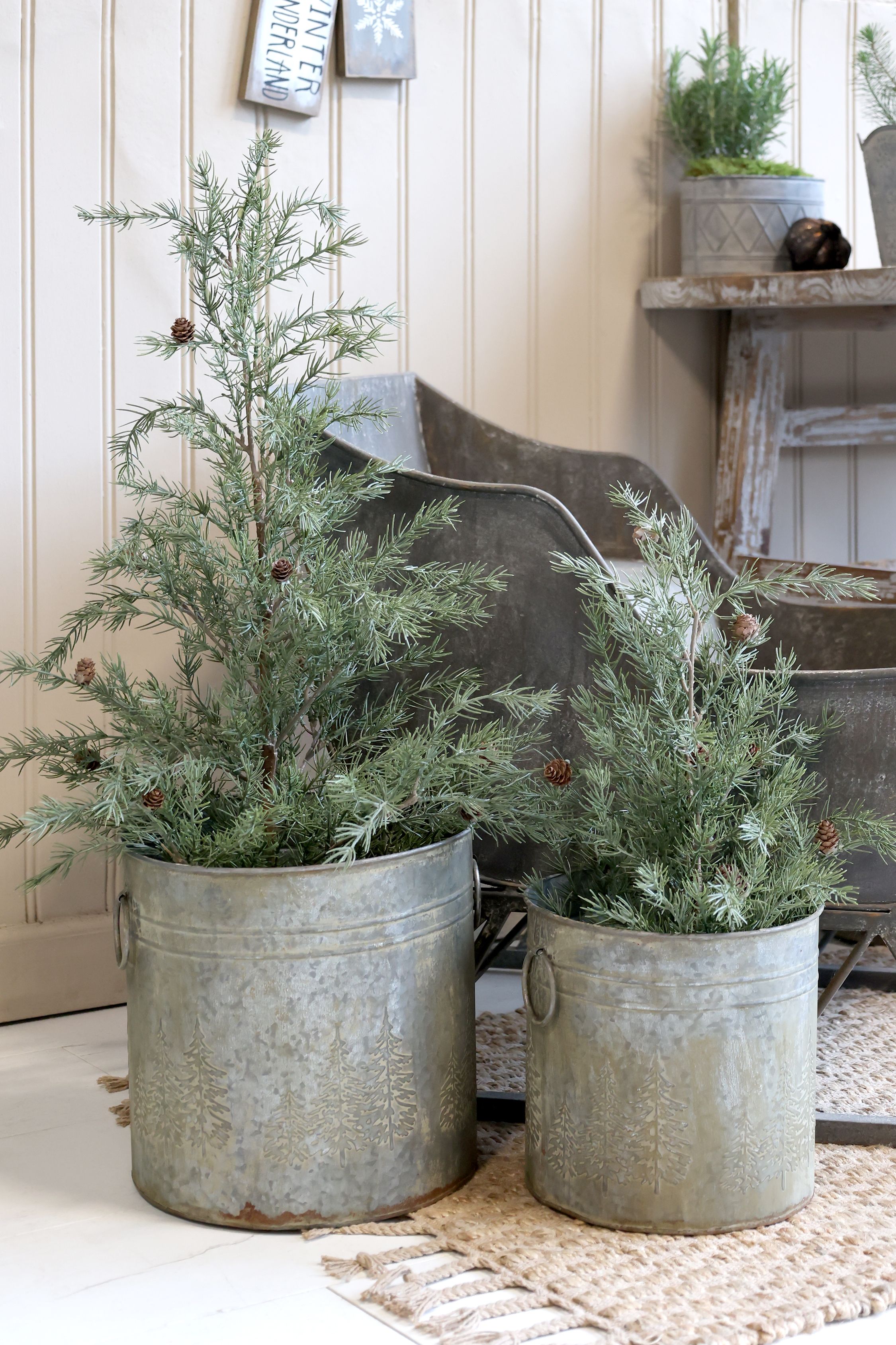 Gran Fleur med kottar - 60 cm  - 11